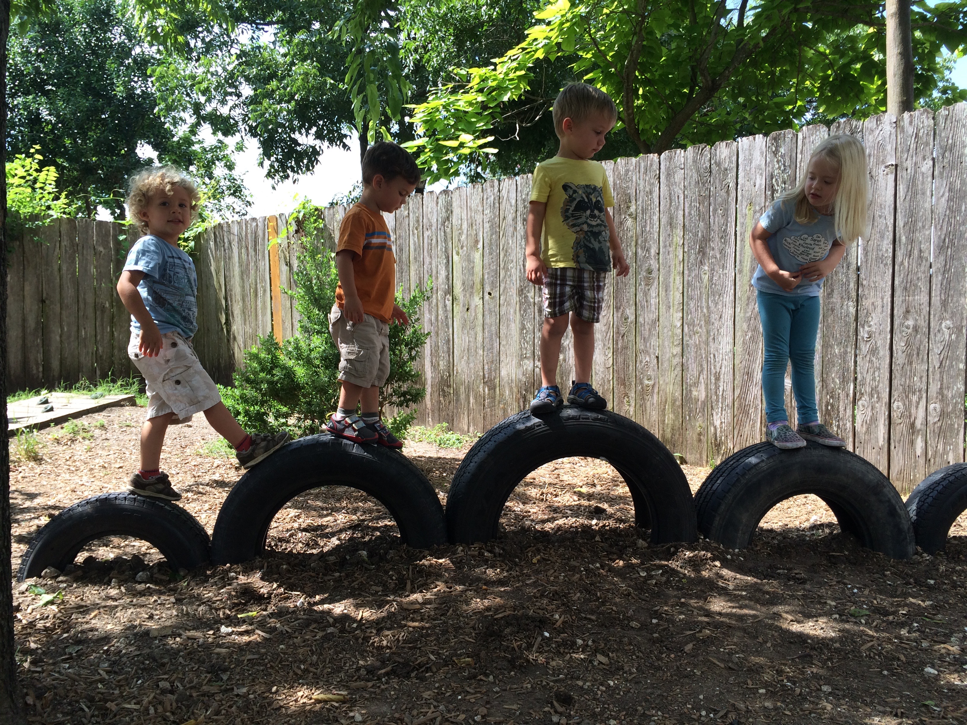 Tires at HMS playground