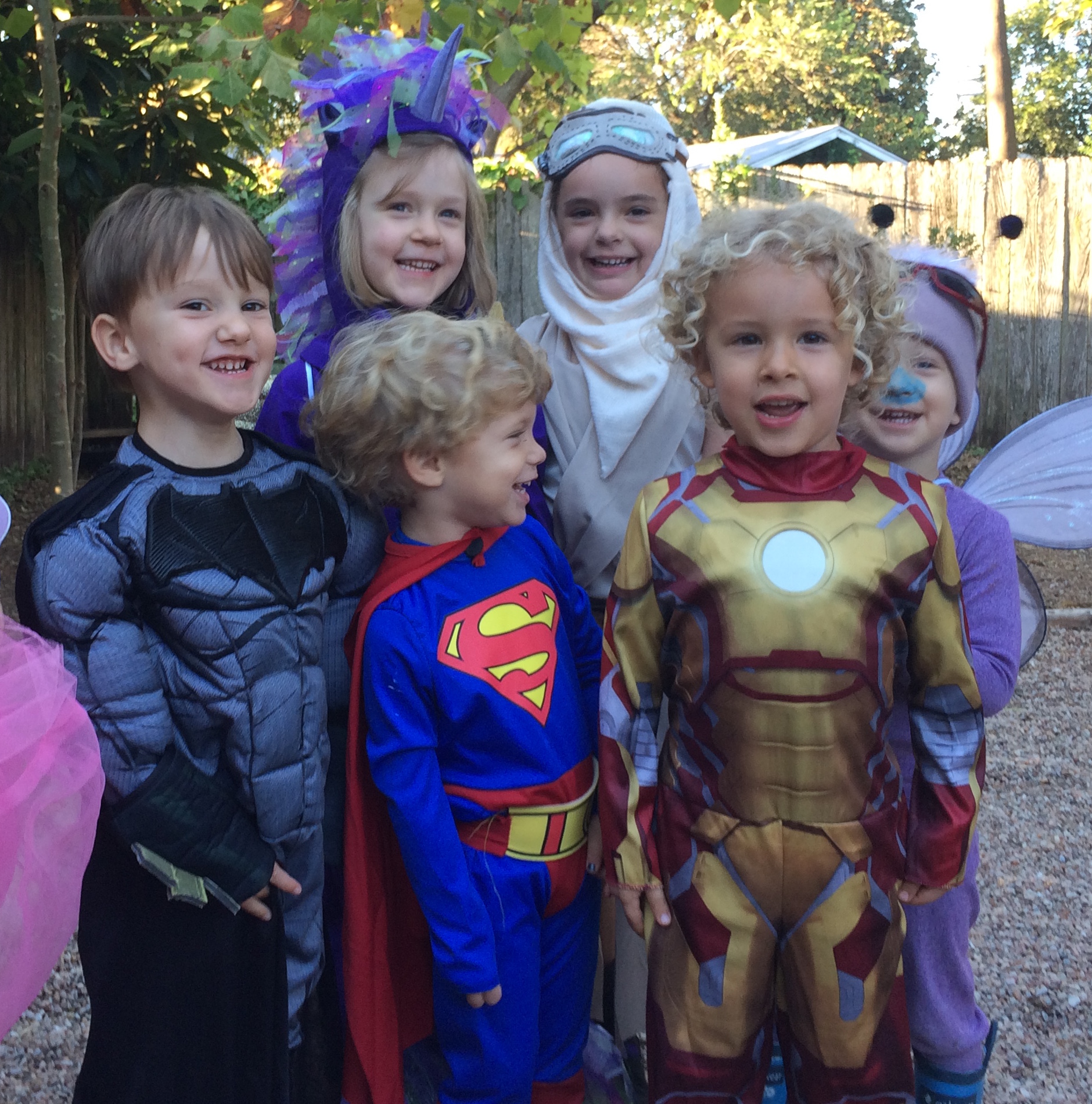 today our crowd included superheroes, unicorns, pokemon and Star Wars Heroines